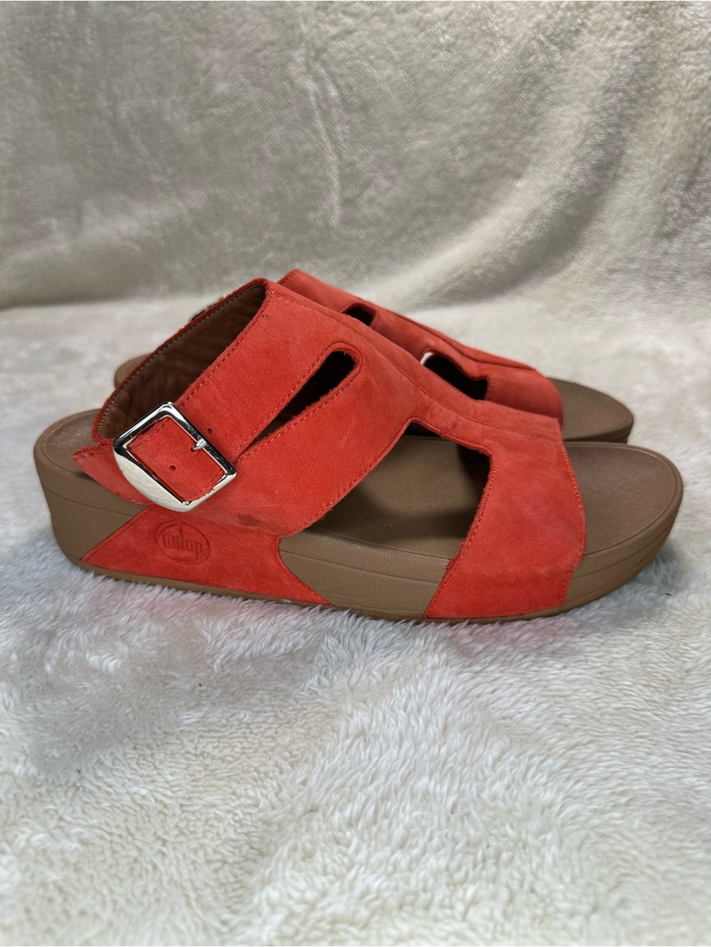 FitFlop Arena Gladiator Sandals with Silver Buckle Size 9